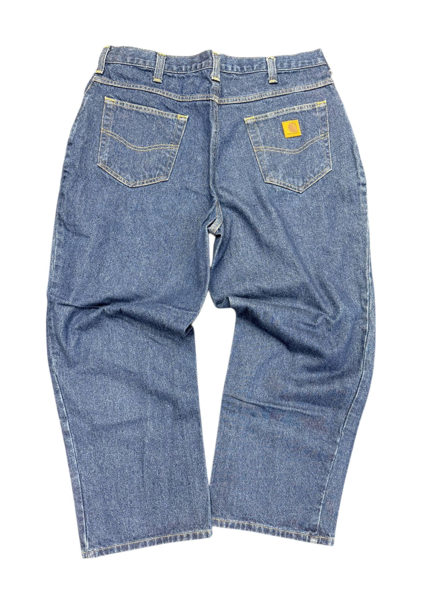 Carhartt Deep Blue Denim Jeans Size 36 X 28