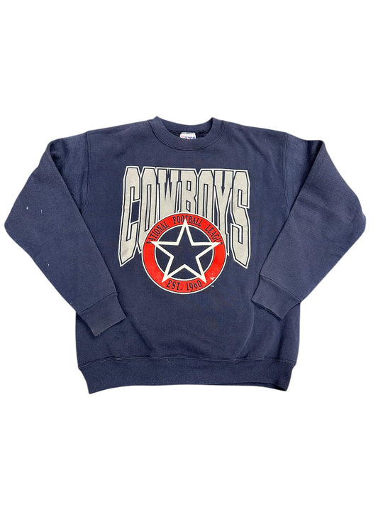 Vintage Dallas Cowboys Navy Star Crewneck Size M