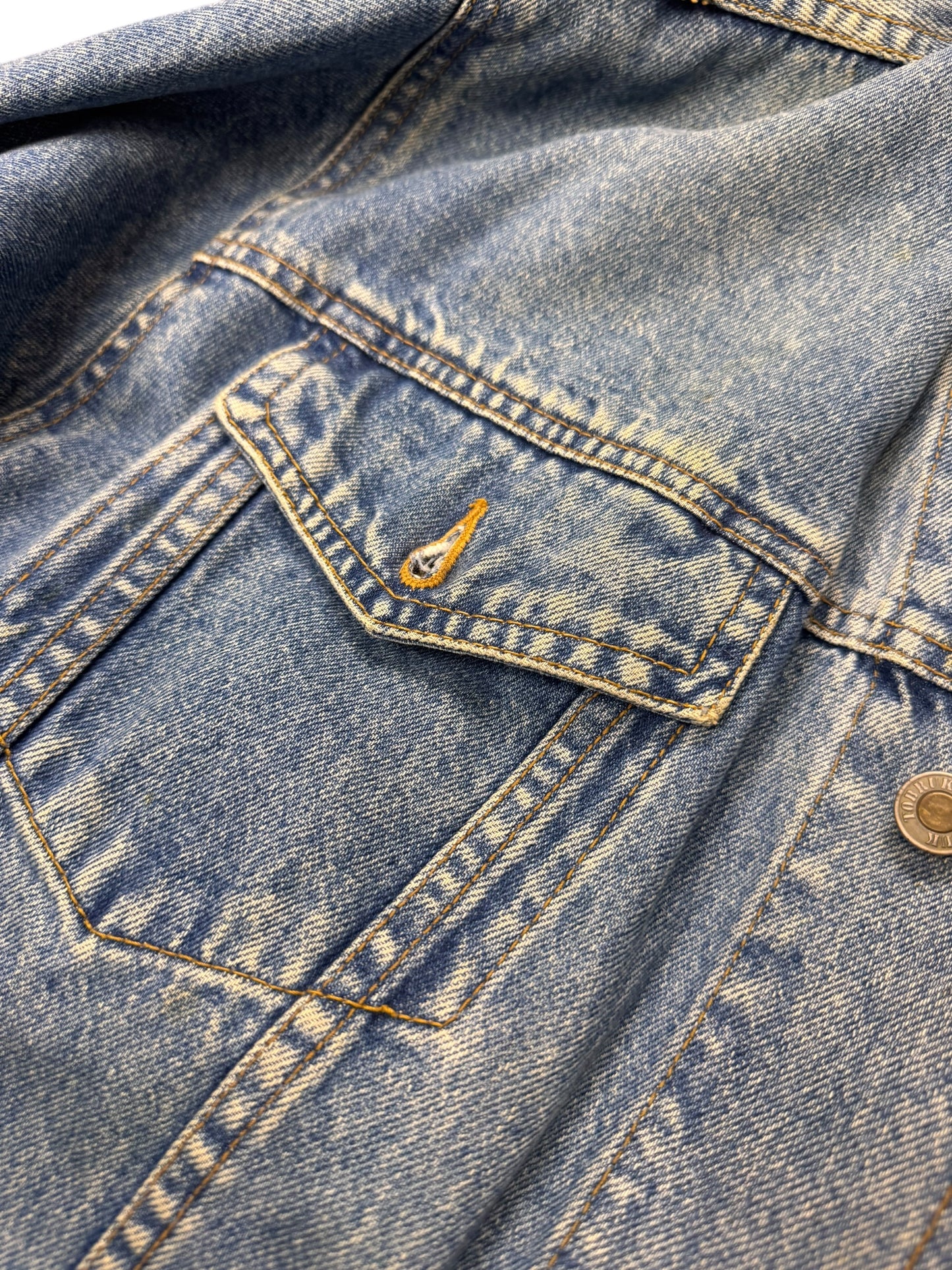 Tobruk Denim Jacket Cord Collar Size XL
