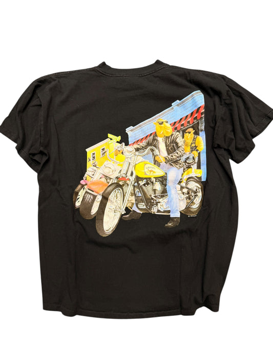 Vintage Camel Biker Joe Black Pocket Tee Size XL