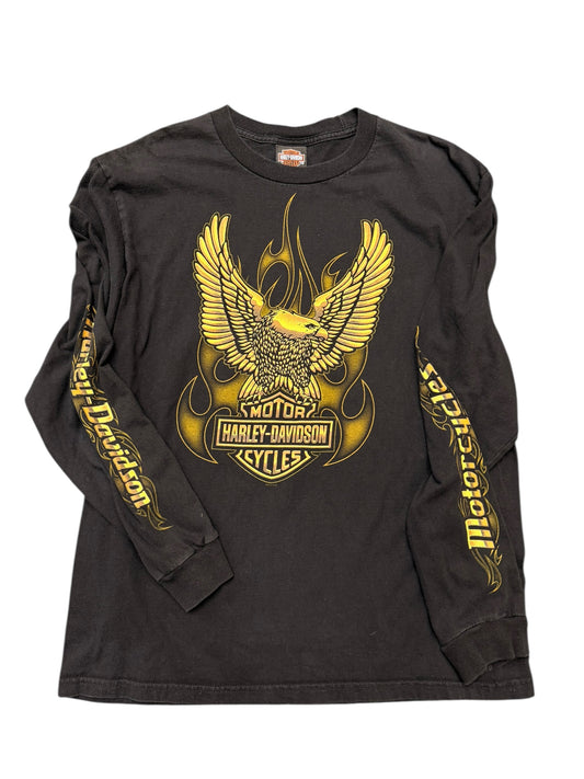 Y2K Harley Davidson Golden Eagle Iowa Long sleeve Size Large