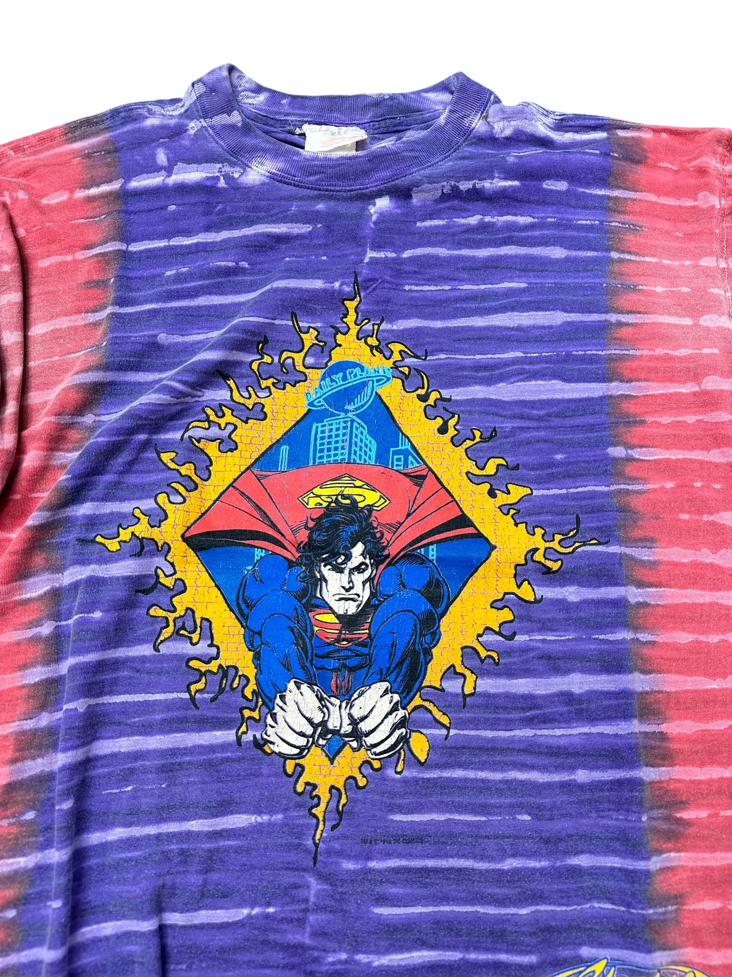 Vintage Superman Breakthrough Rare Graphic Tee Size XL