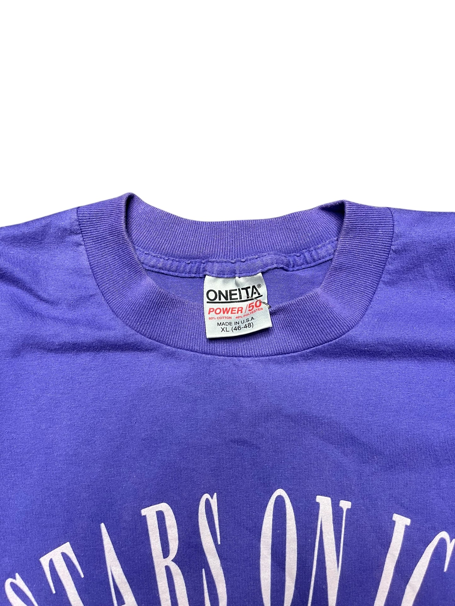 Vintage 1993 'Stars on Ice' Paris Tour Graphic Print Tee Size XL