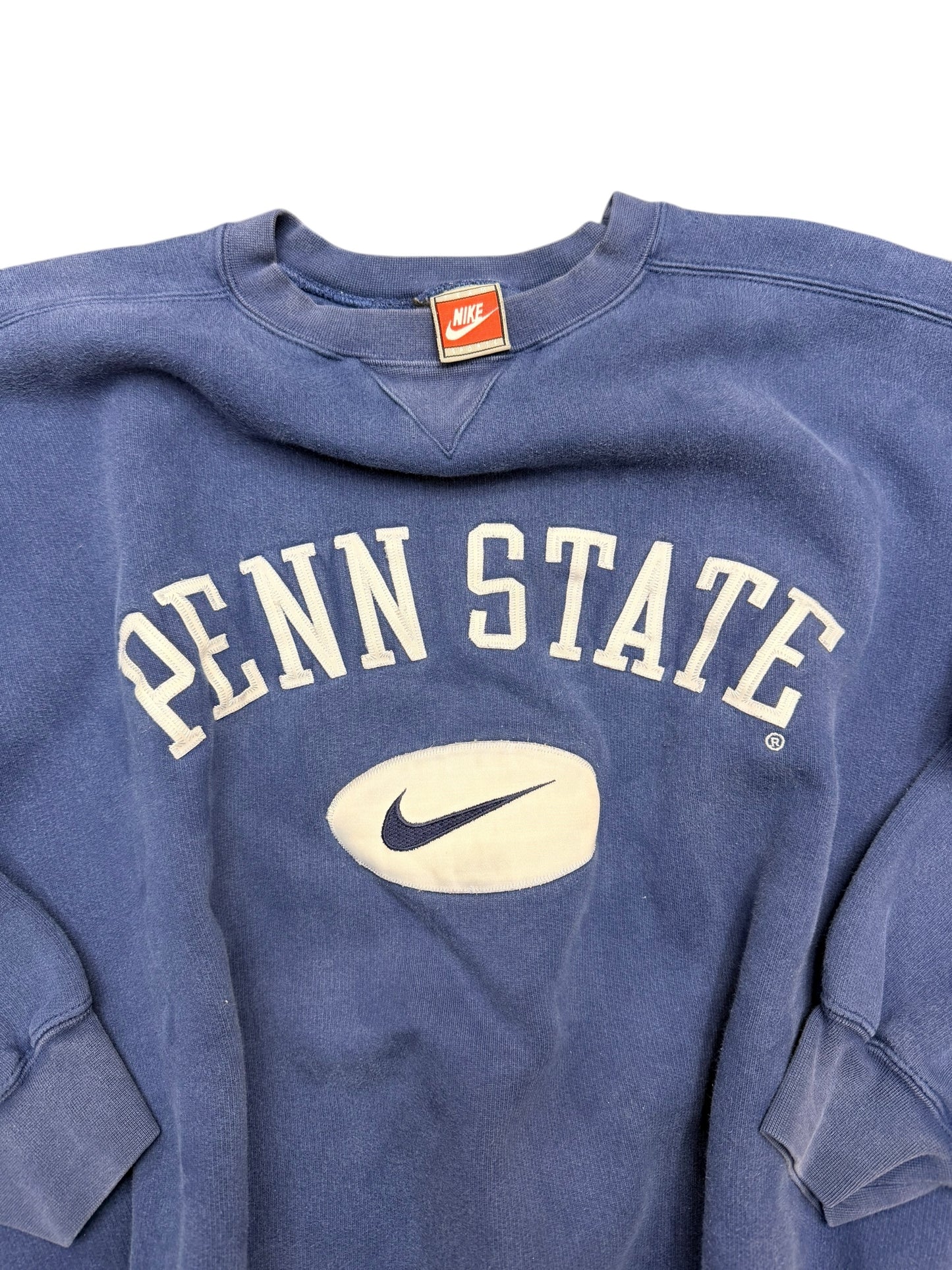 Vintage Nike Penn State Navy Check Crewneck Size XL