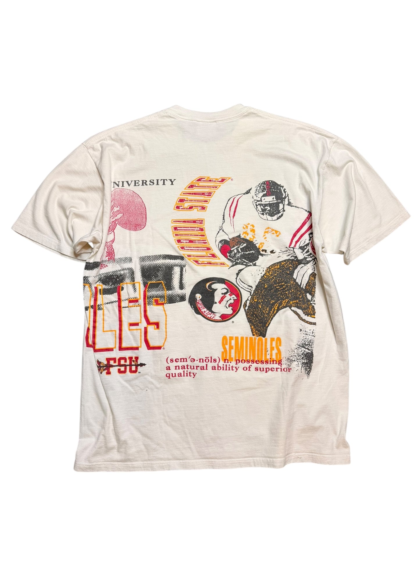 Vintage FSU Team Editions AOP 90s Tee Size XL