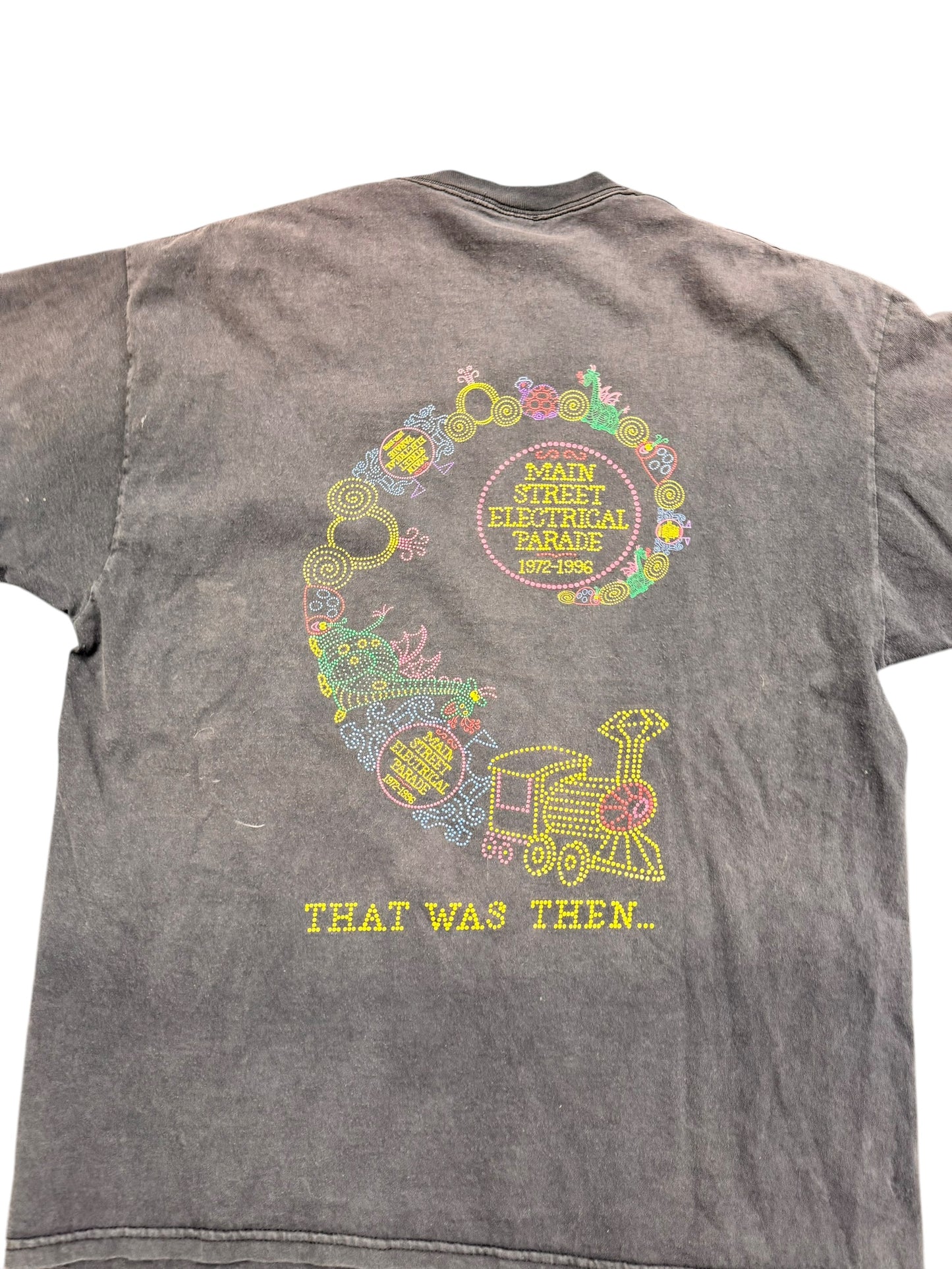 Vintage Disney 'Light Magic' Disneyland 'This is Now' Graphic Print Promo Tee Size XL
