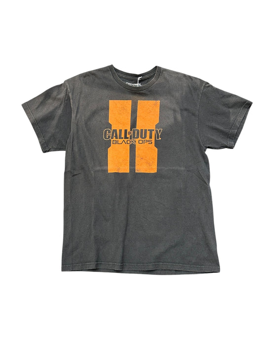 2013 Distressed Call of Duty Black Ops II Graphic Promo Tee Size L