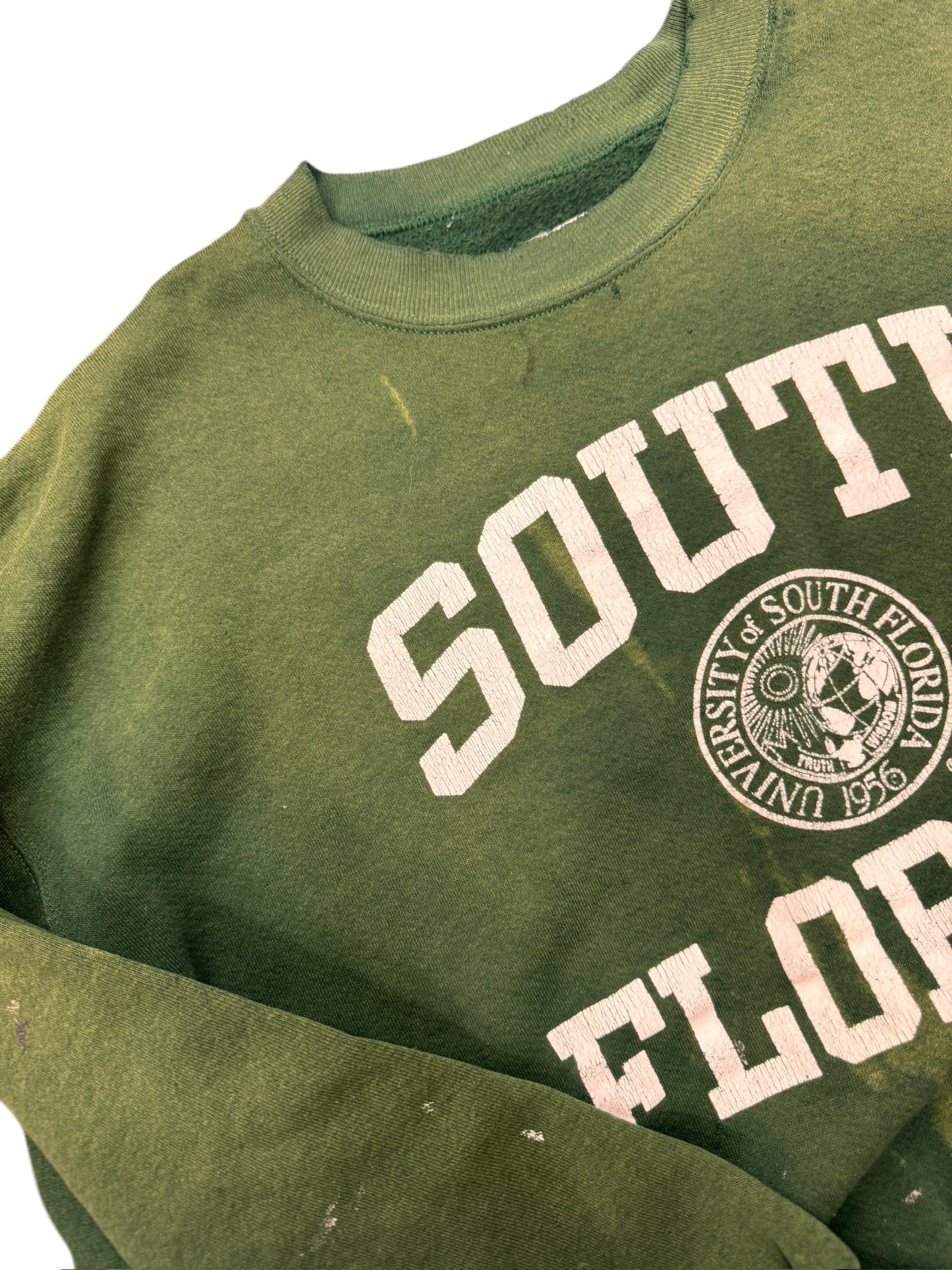Vintage USF College Thrashed & Faded Crewneck Size L