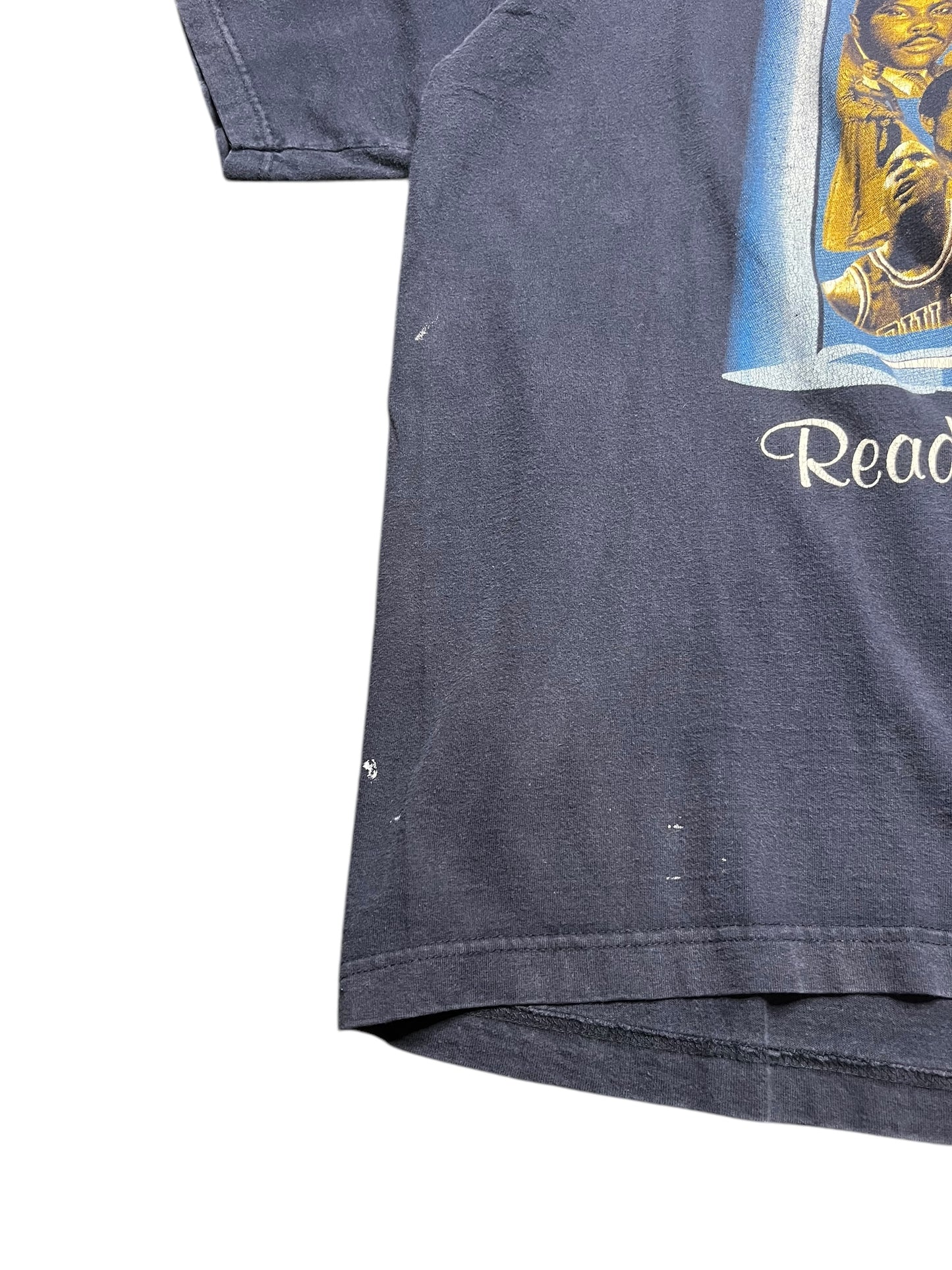 Vintage Black History Reading Your Future Spyglass Navy Blue Tee XXL