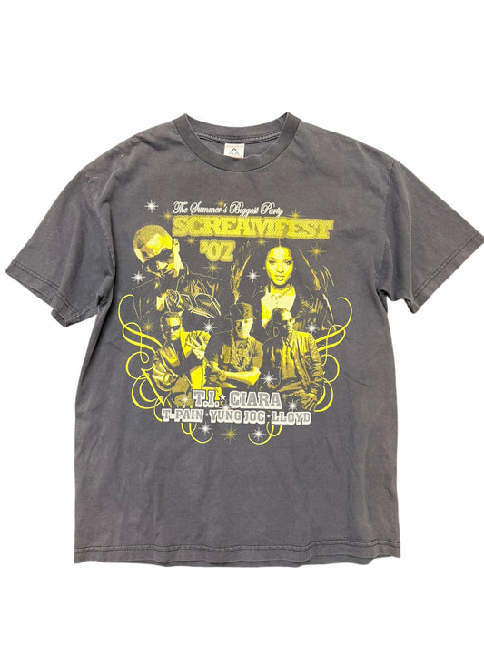 Vintage Screamfest 07’ T.I, Ciera. T- Pain Rap Tee Size Large