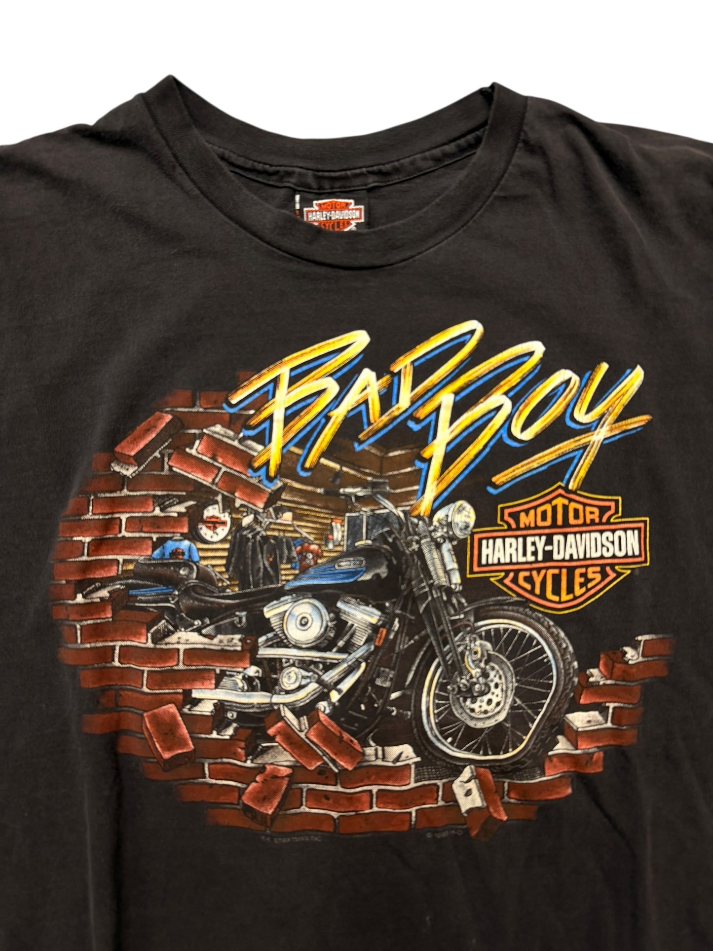 Vintage Harley Davidson 90s “Bad Boy” Tee Size XXL