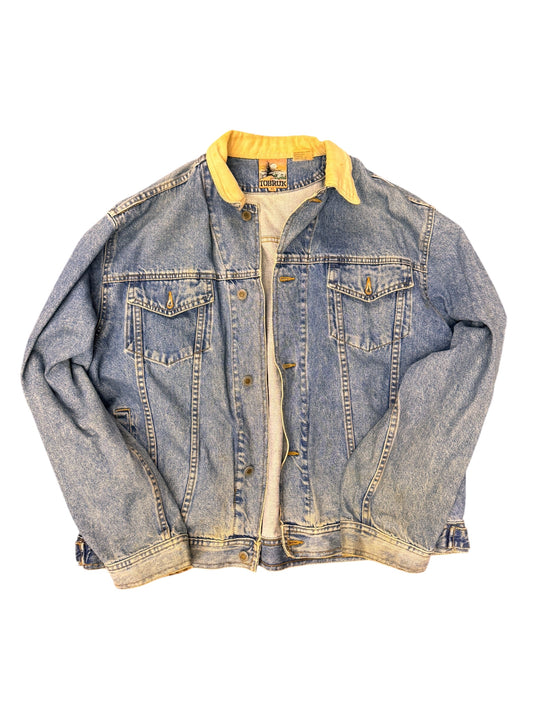Tobruk Denim Jacket Cord Collar Size XL