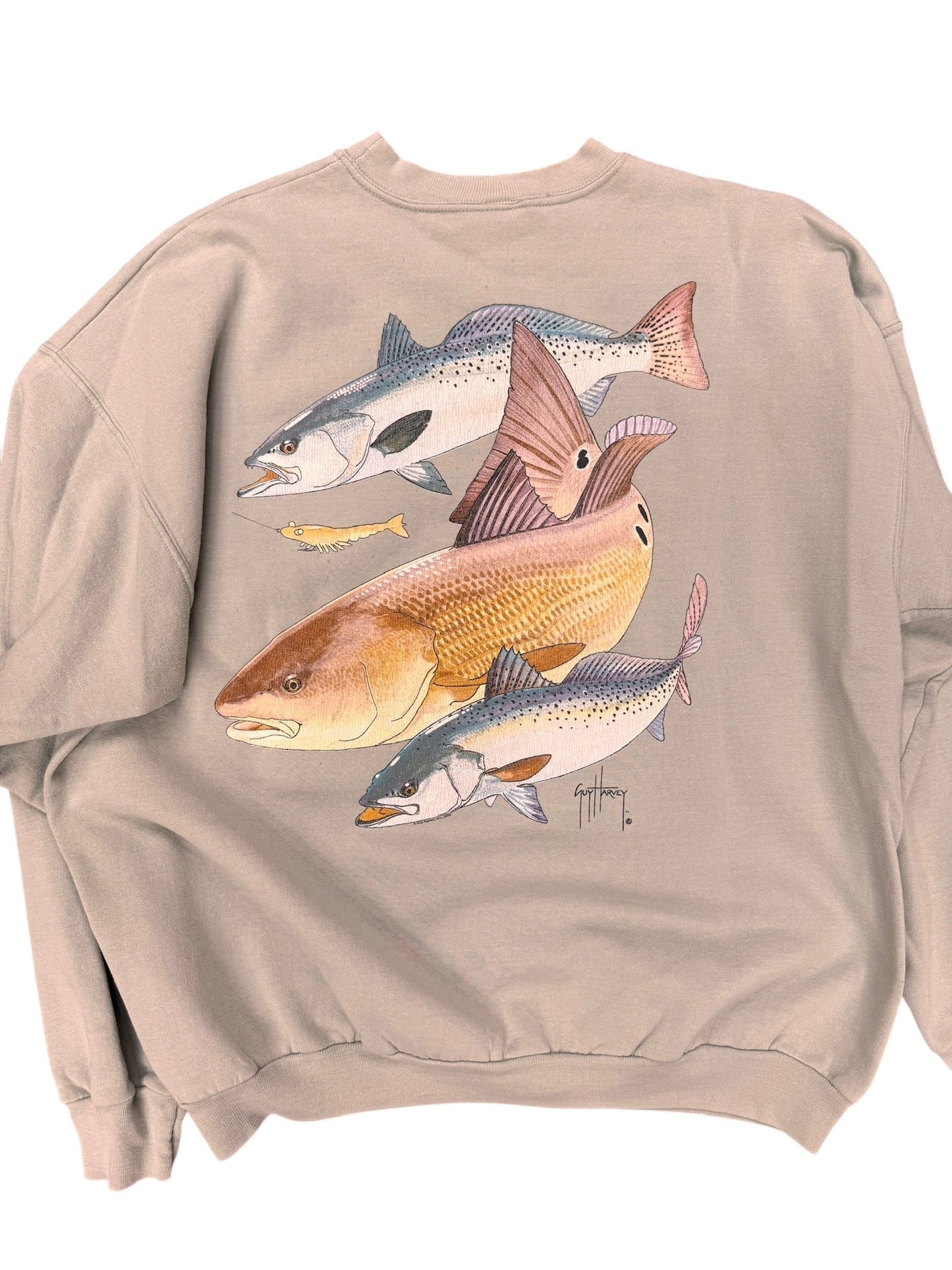 Vintage Guy Harvey Mint Distressed Crewneck Size XL
