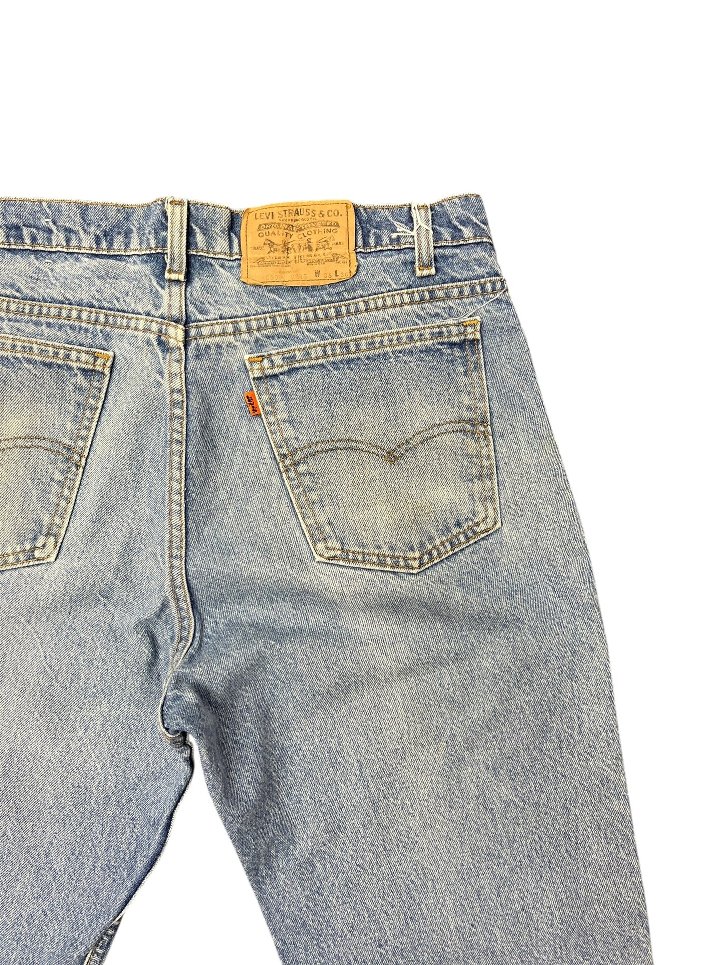 Vintage Levi's Orange Tab Light Blue Denim Pants 36x30
