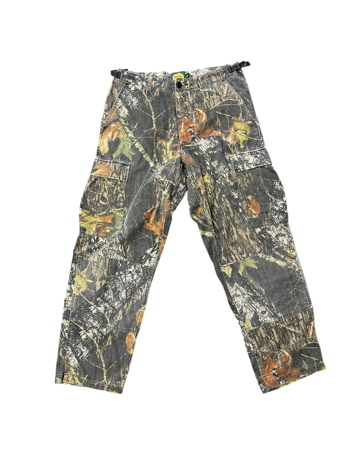 Vintage Cabela's/Mossy Oak Woodland Camo Cargo Pants 34x32