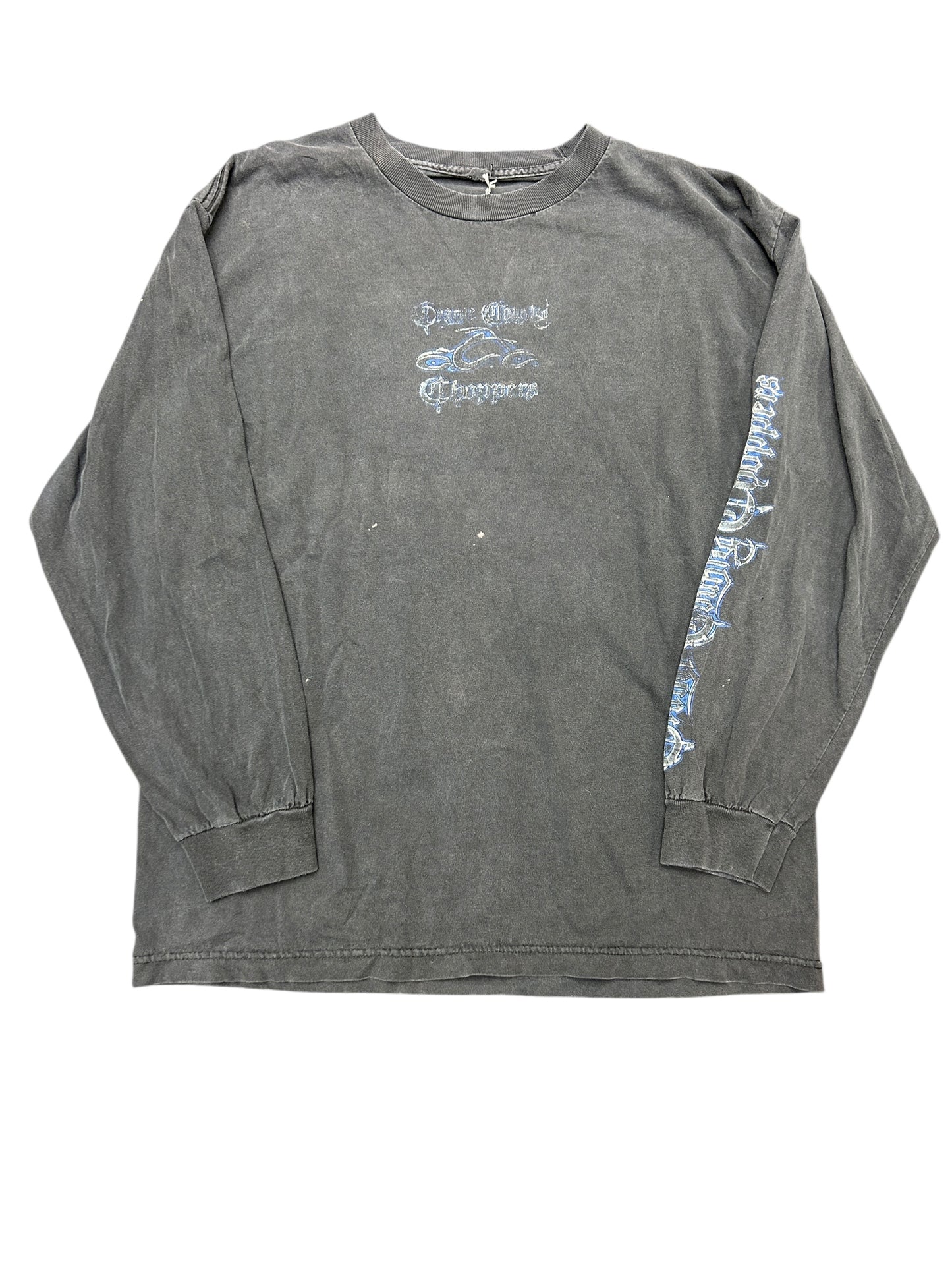 Y2K Orange County Choppers Distressed Long Sleeve Tee size M/L