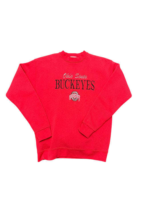 Vintage Ohio State Buckeyes Name/Logo Embroidered Crewneck Sweatshirt Size M