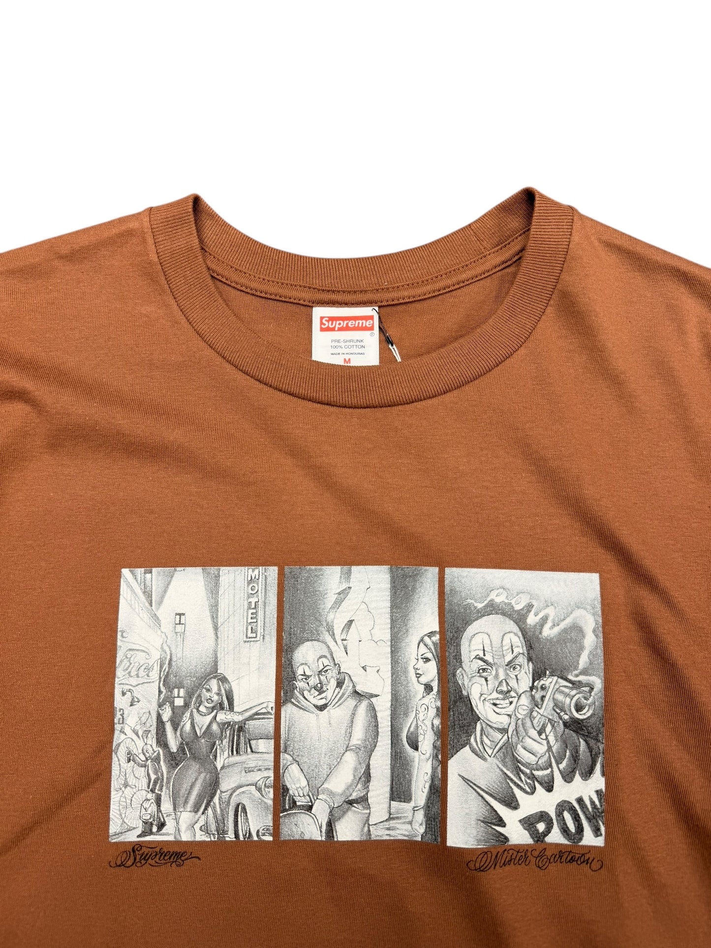 Supreme Mister Cartoon Pow Tee
Brown Size Medium (Rare Color)