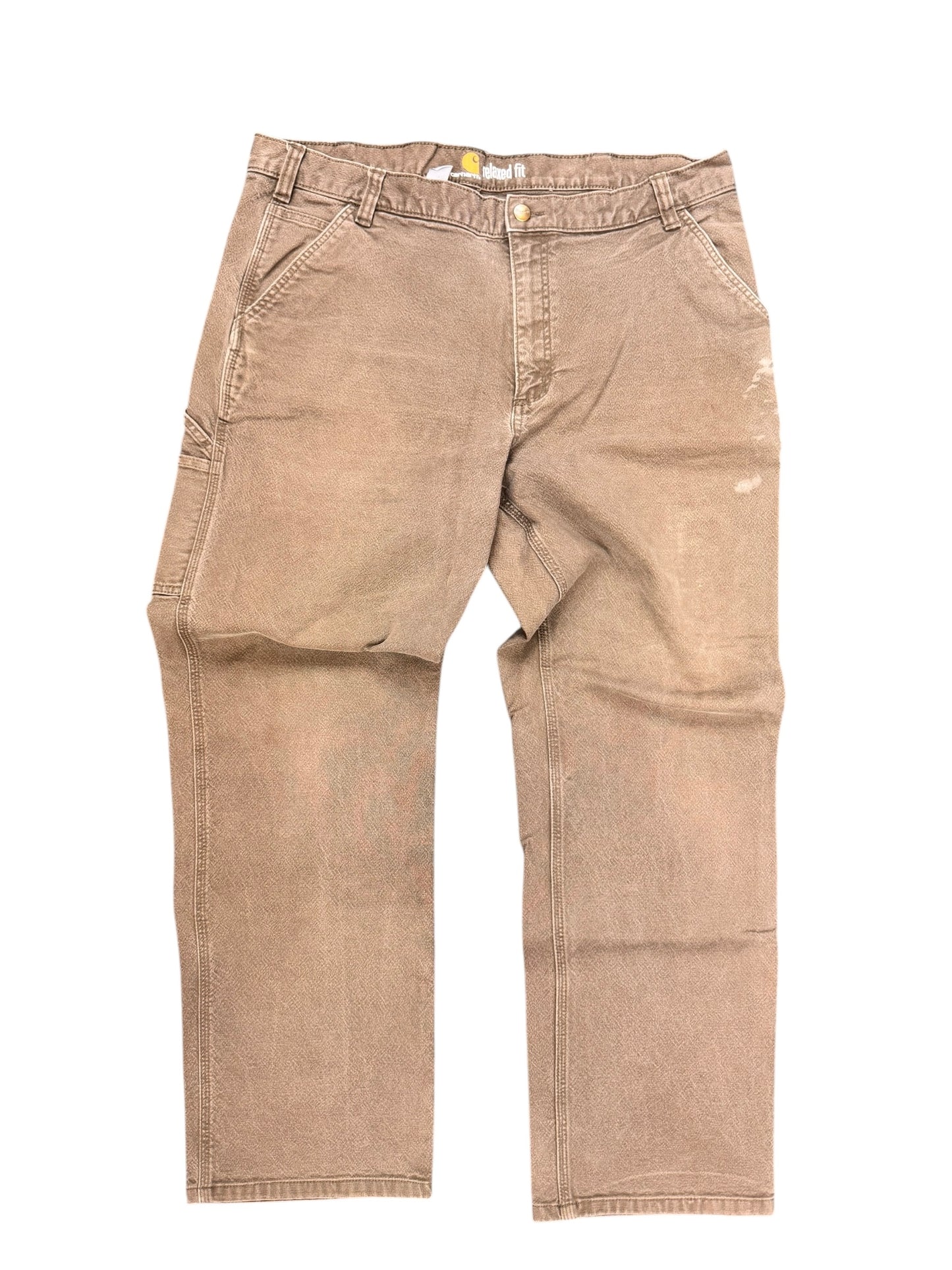 GREEN KHAKI CARHARTT PANTS 40x34