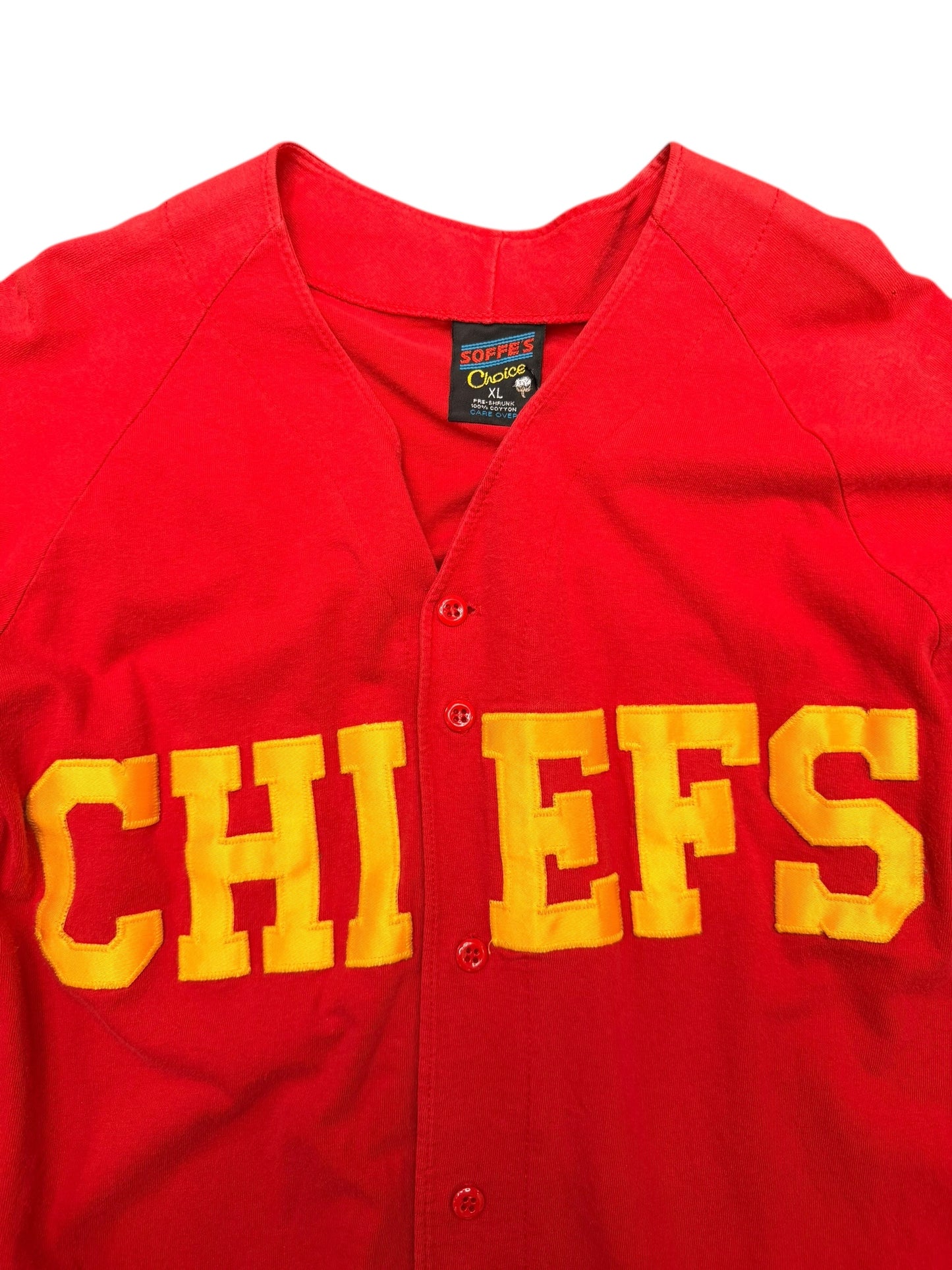 KC Chiefs Baseball Jersey Size XL