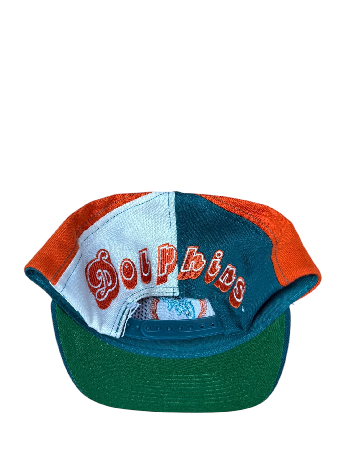 Vintage 90’s Miami Dolphins Apex One Pinwheel Wool Snapback Hat