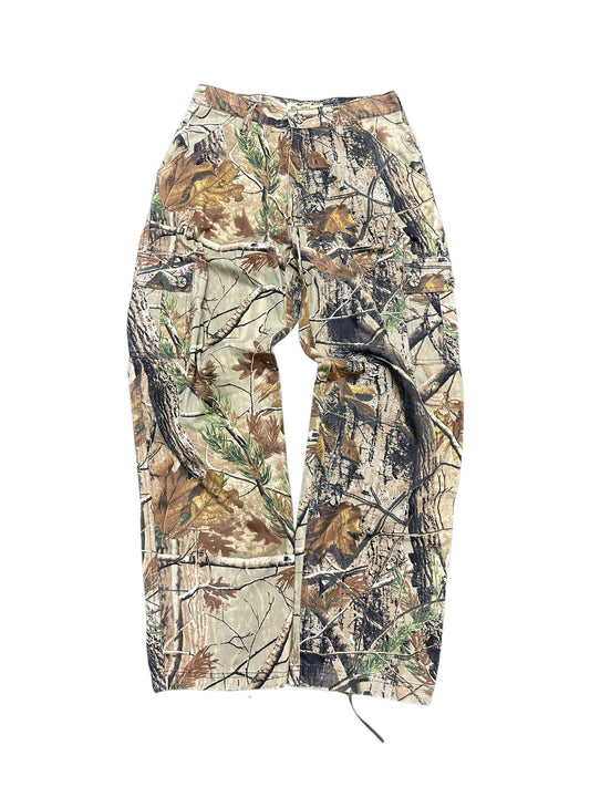 Realtree/Russell Woodland Camo Cargo Pants Size M