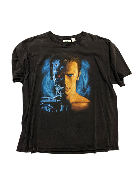 Vintage Universal Studios Terminator 3D Faded Tee Size XL