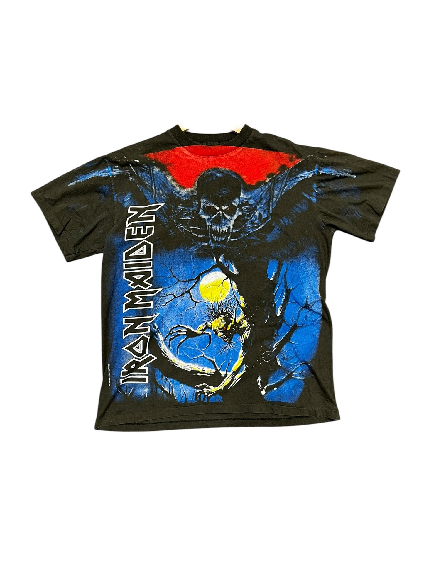 Bootleg Iron Maiden Evil Forest AOP Graphic Print Tee Size XL