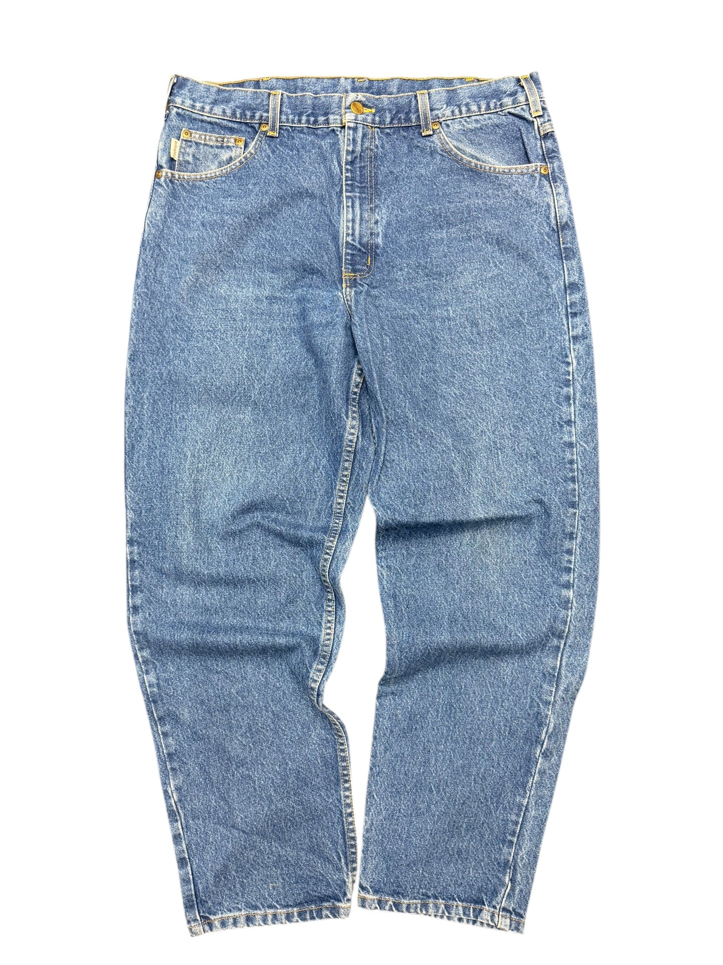 Carhartt Relaxed Fit 38x30 Dark Blue Denim Jeans