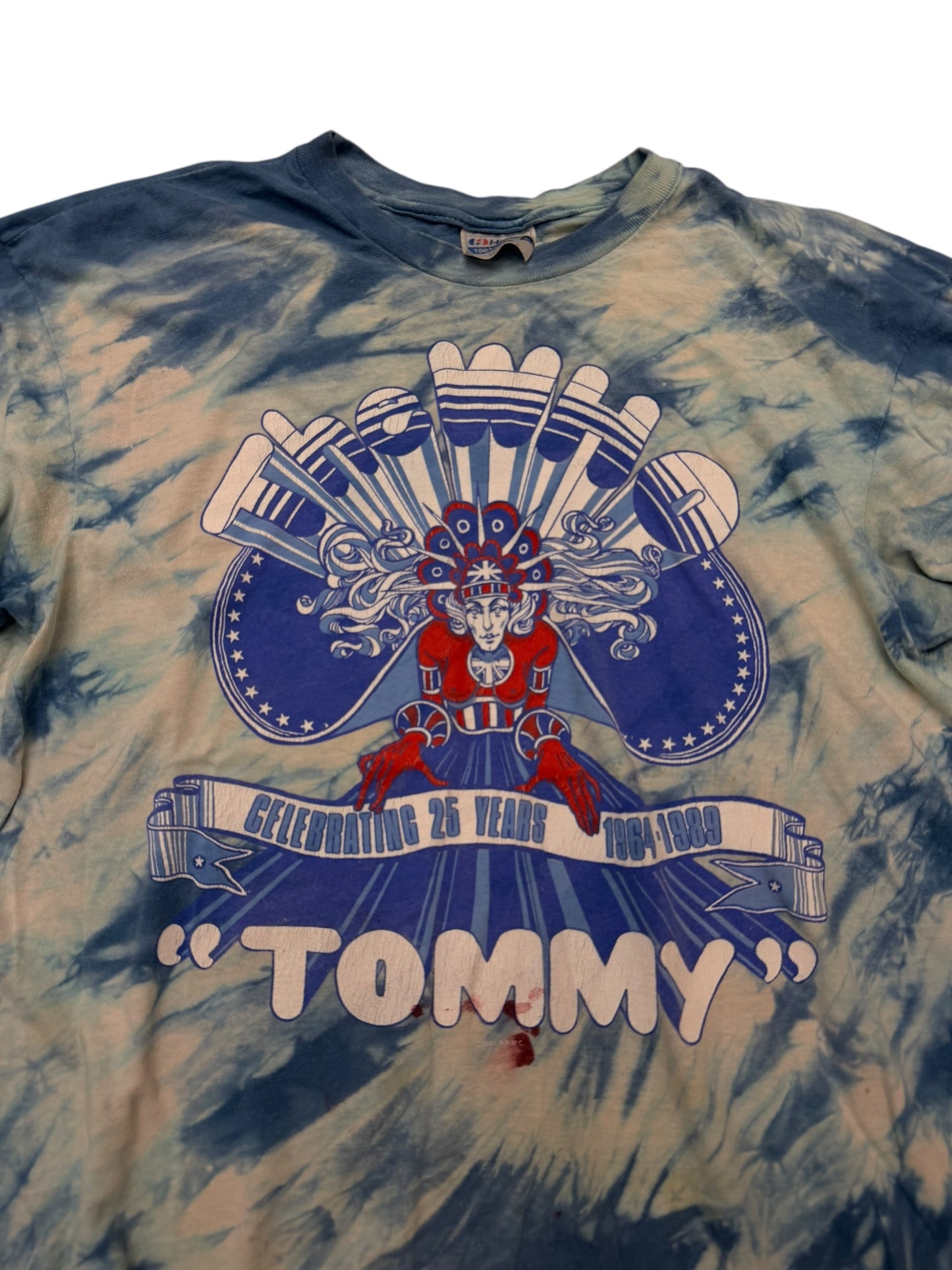 Vintage 80’s The Who “Tommy” Distressed Dyed Graphic Tee size L/XL