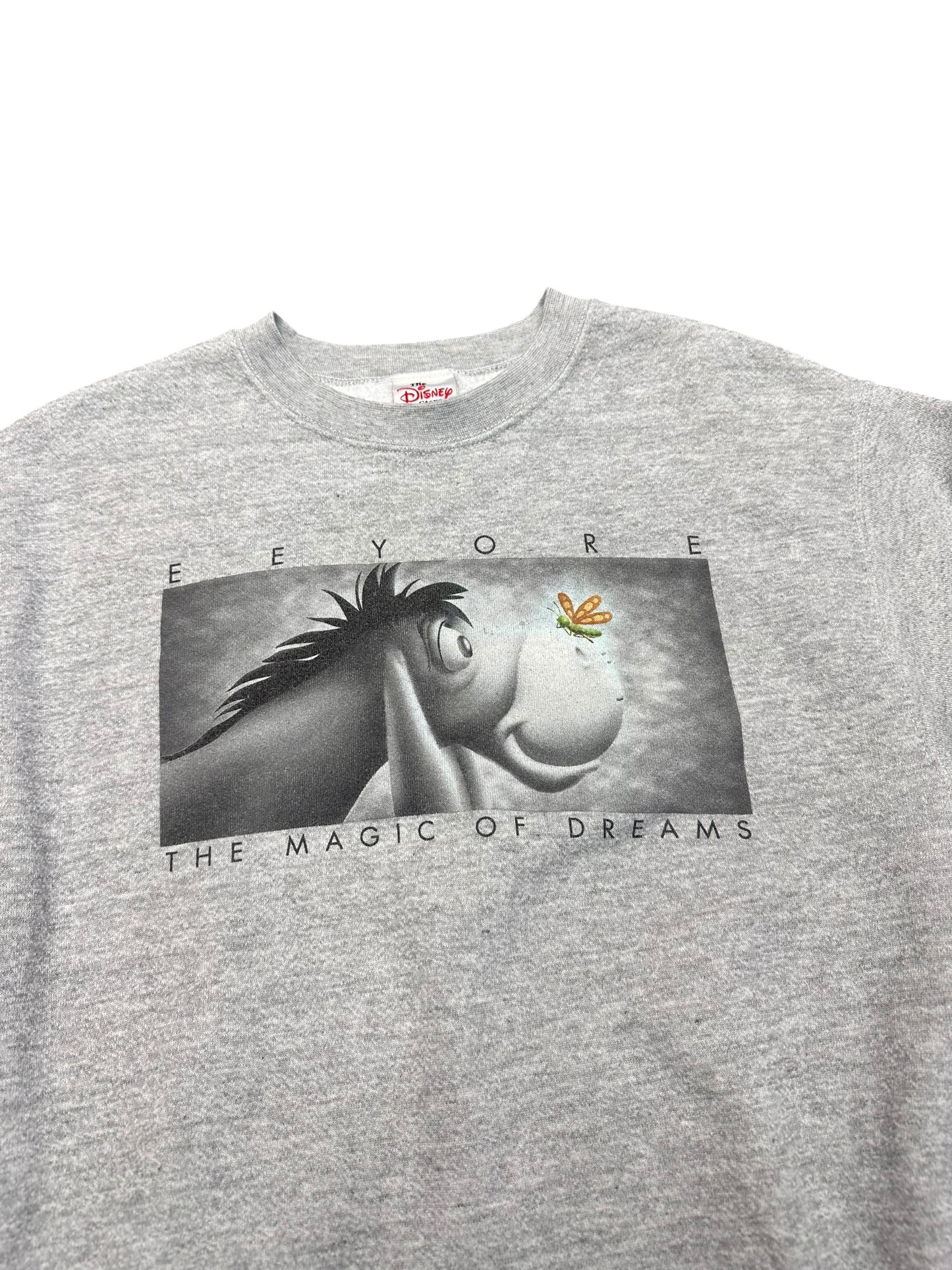 Y2K EEYORE The Magic of Dreams Grey Crewneck Size M
