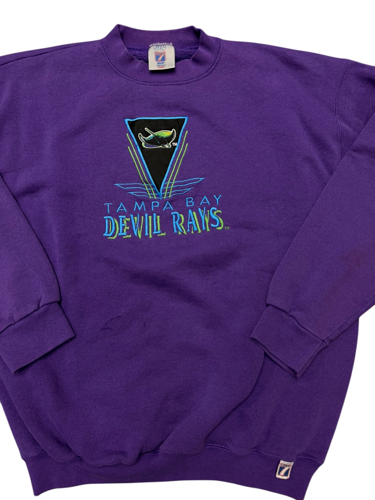 Vintage Logo7 Purple Wave Crewneck Size Large