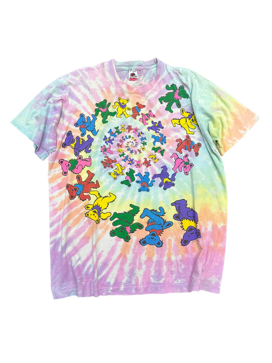 Vintage 90s The Grateful Dead Classic Spiral Bears Tee Size XL