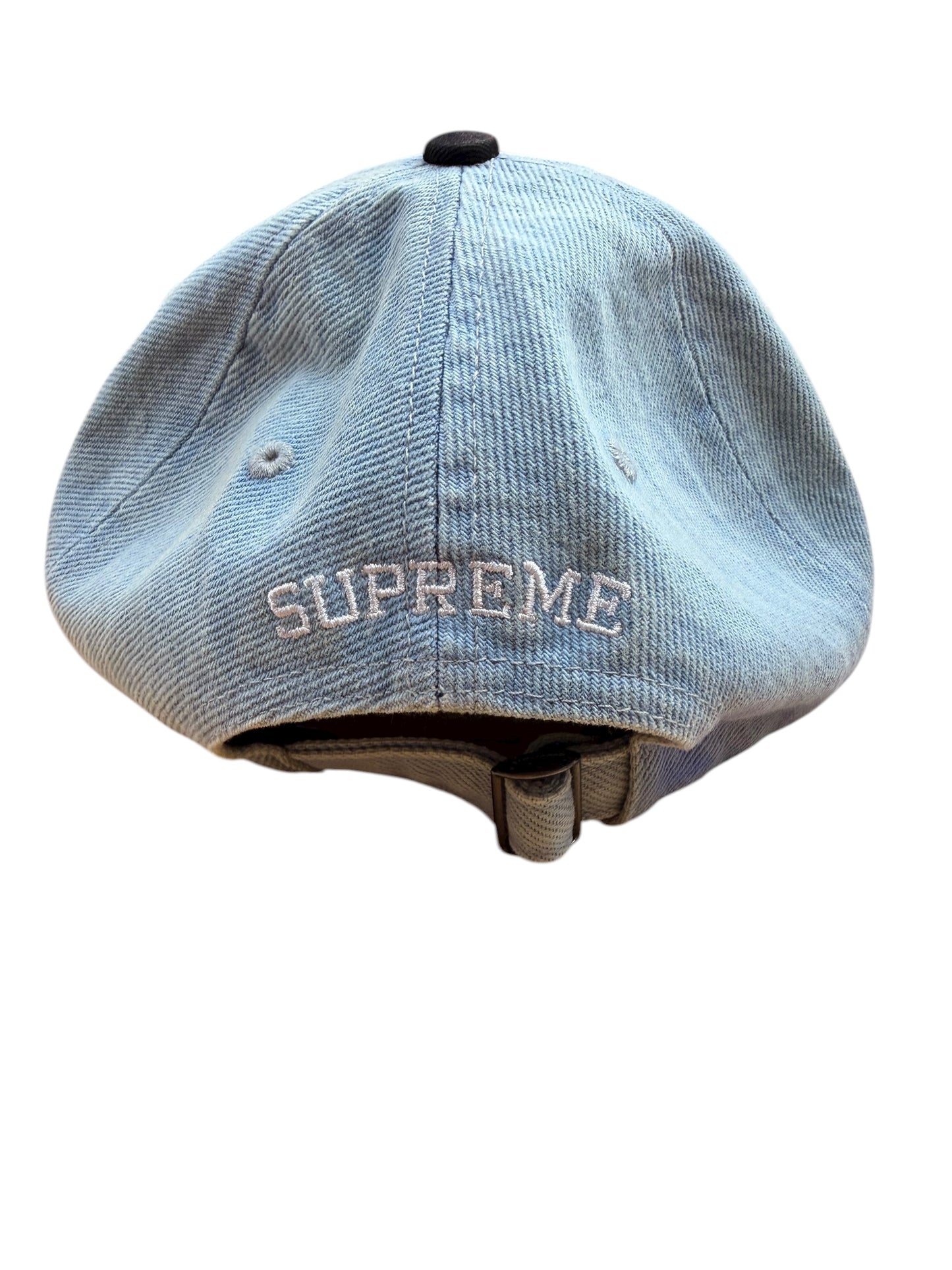 Supreme Pigment Coated 2-Tone S Logo 6-Panel Denim