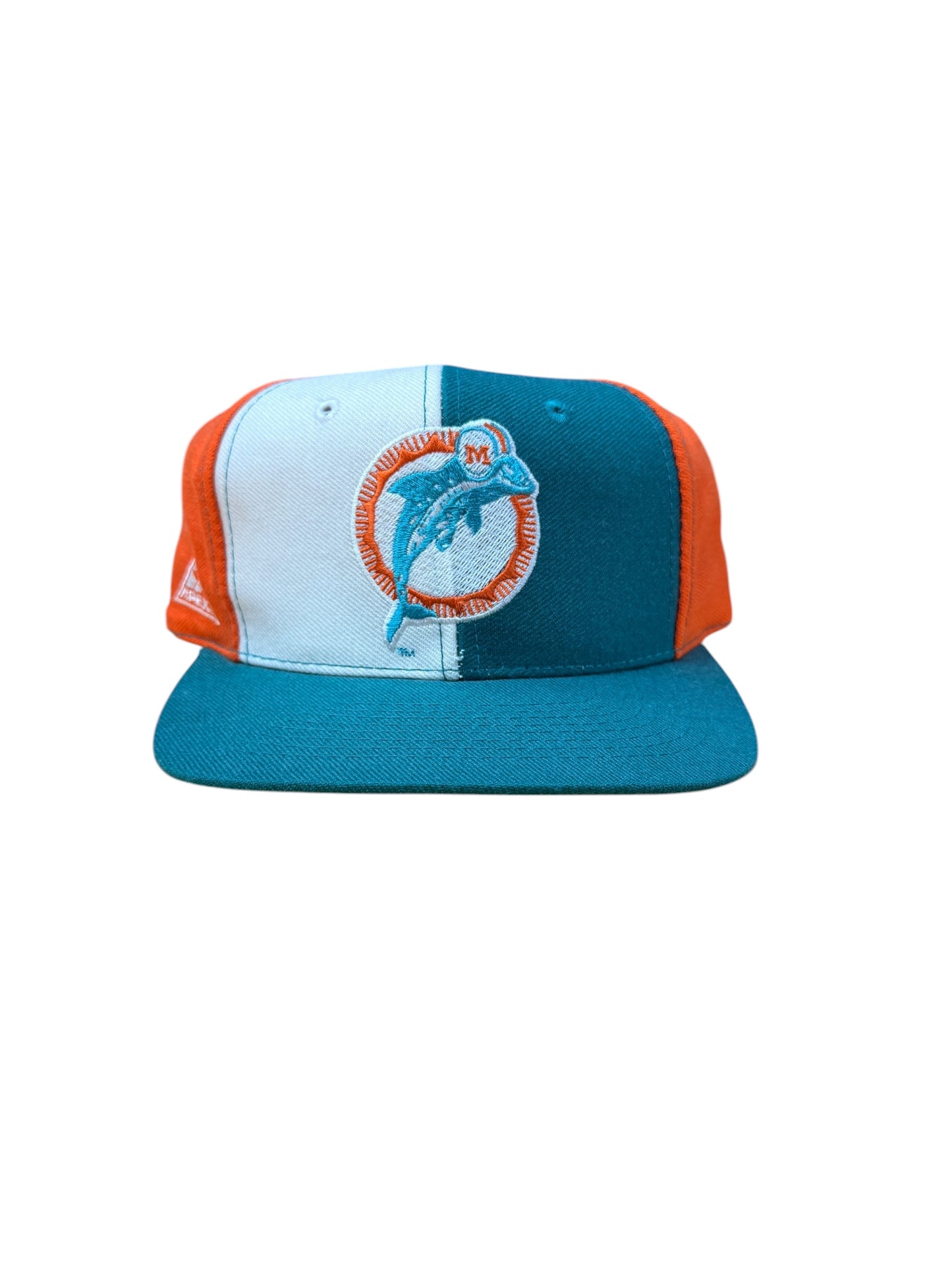 Vintage 90’s Miami Dolphins Apex One Pinwheel Wool Snapback Hat