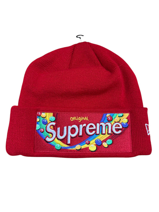 Supreme Skittles Deadstock Red Beanie