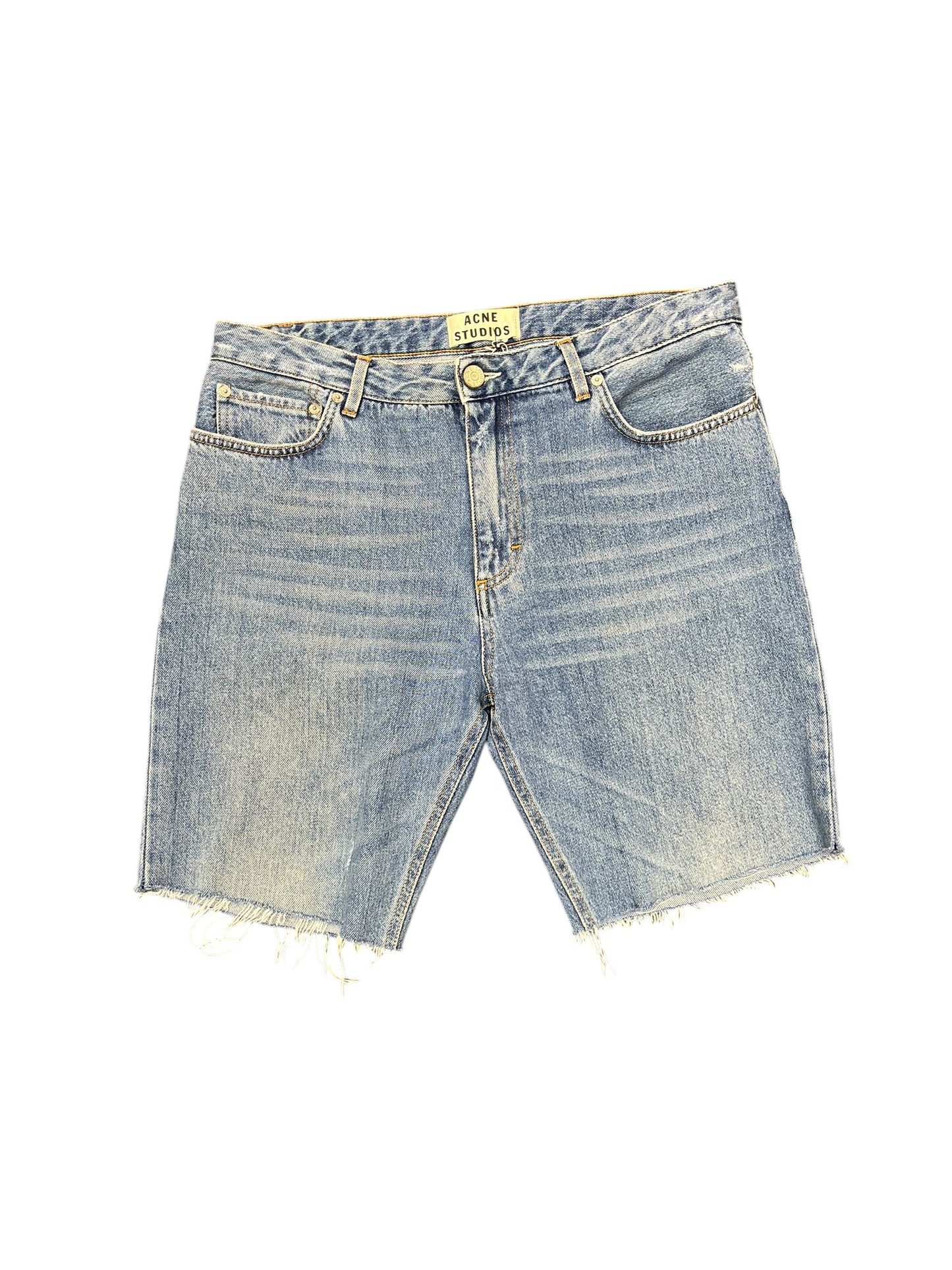 Acne Studios Denim Cut-off Shorts Waist Size 38