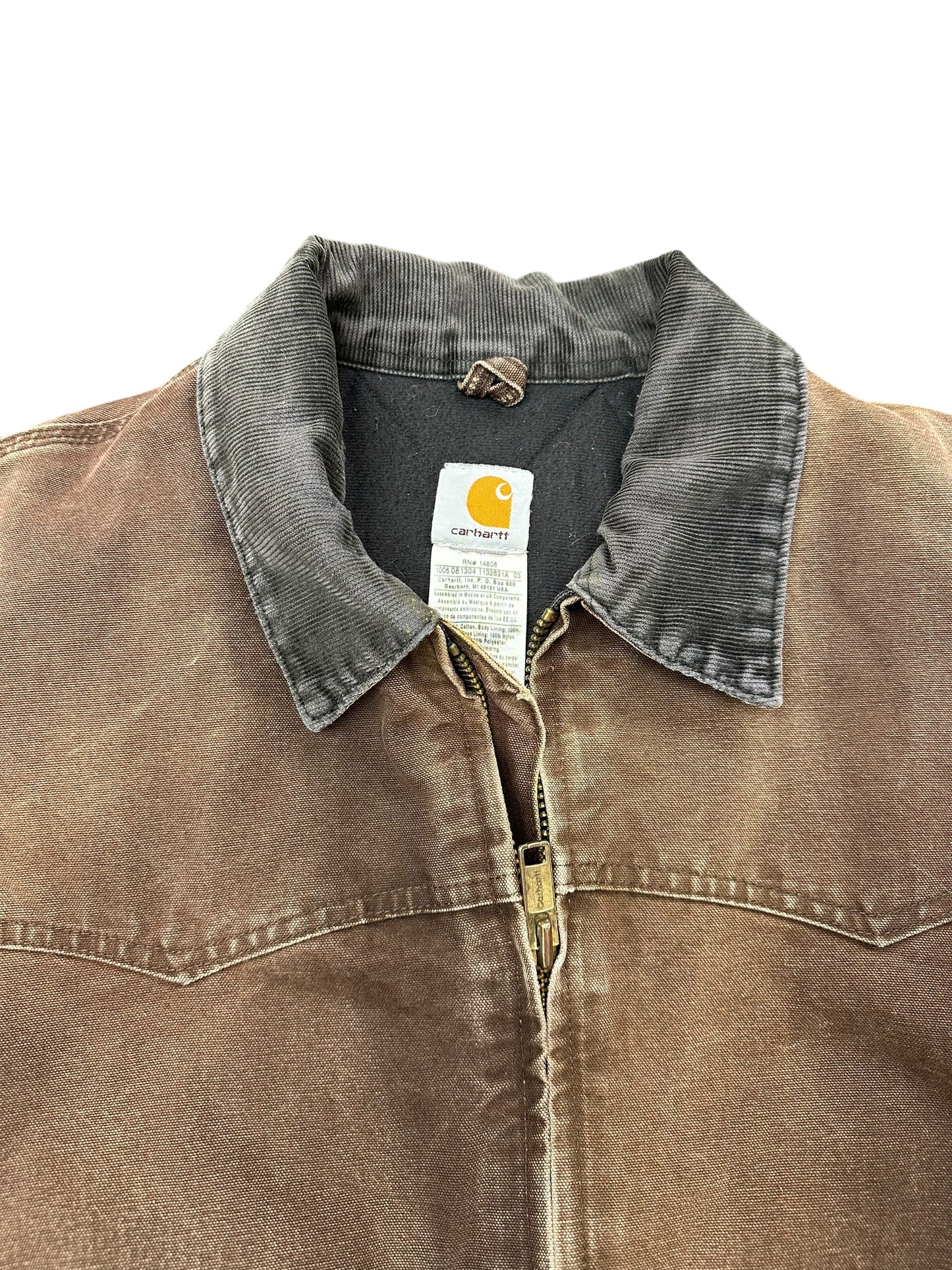 Vintage Carhartt Dark Chocolate Bomber Jacket Size XXL