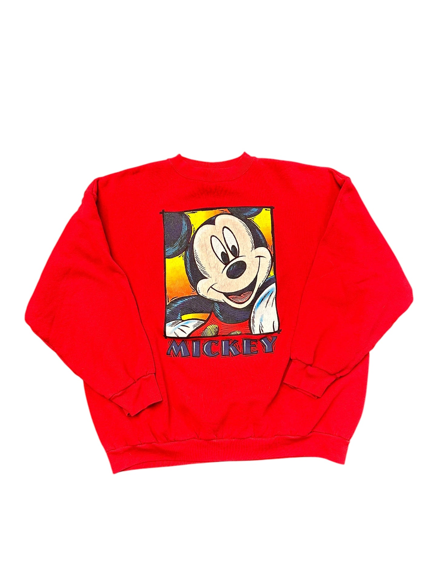 Vintage Disney Mickey Box Logo Crewneck Size XXL