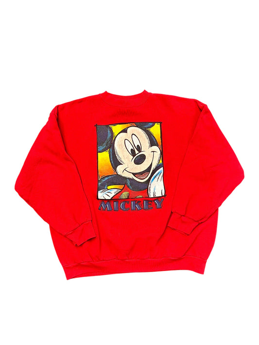 Vintage Disney Mickey Box Logo Crewneck Size XXL