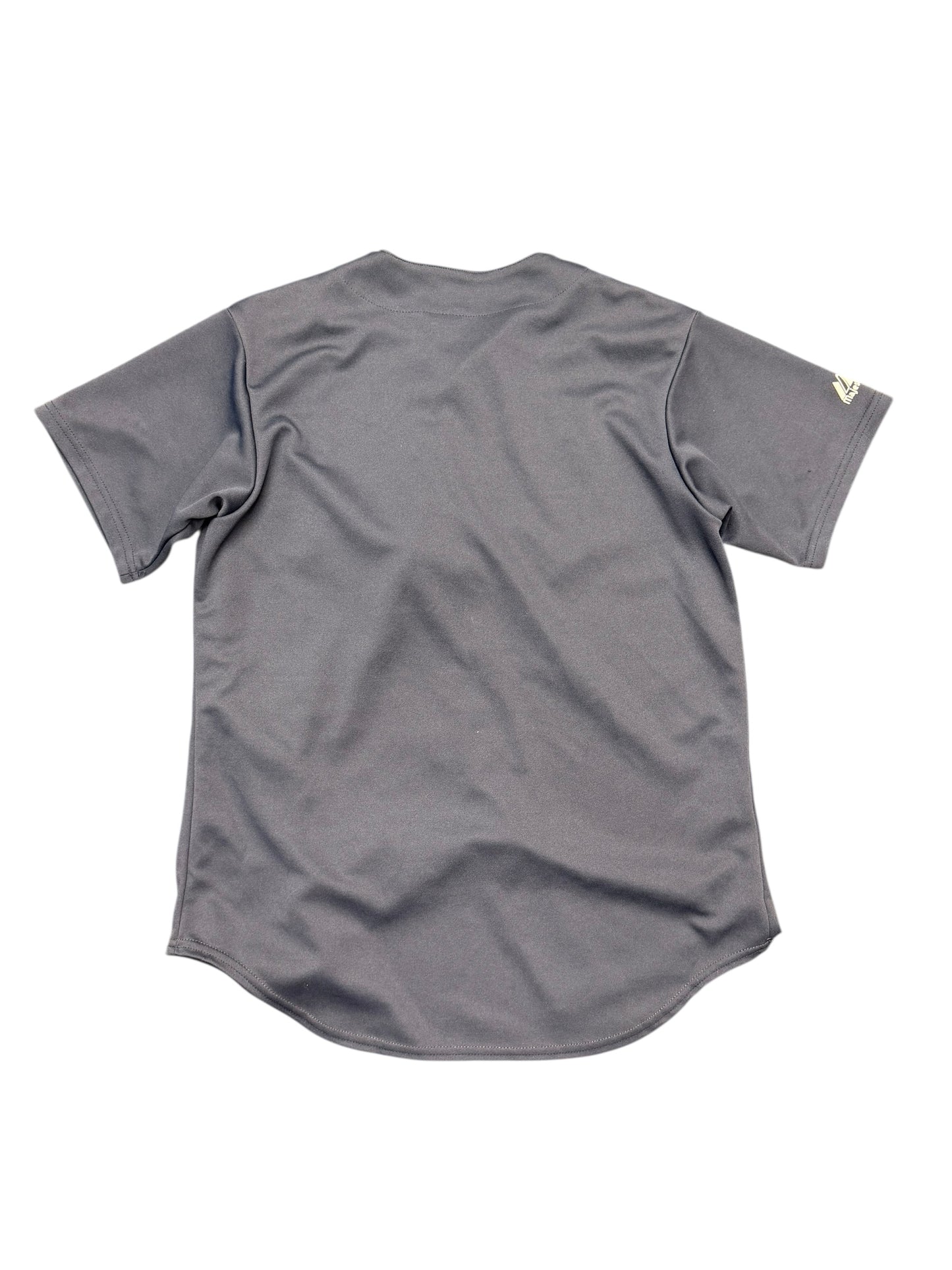 Vintage Atlanta Braves Majestic Genuine Merchandise Navy Batting Jersey size Large