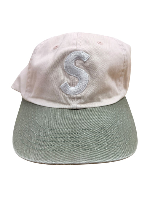 Supreme Pigment Coated 2-Tone S Logo 6-Panel Pink