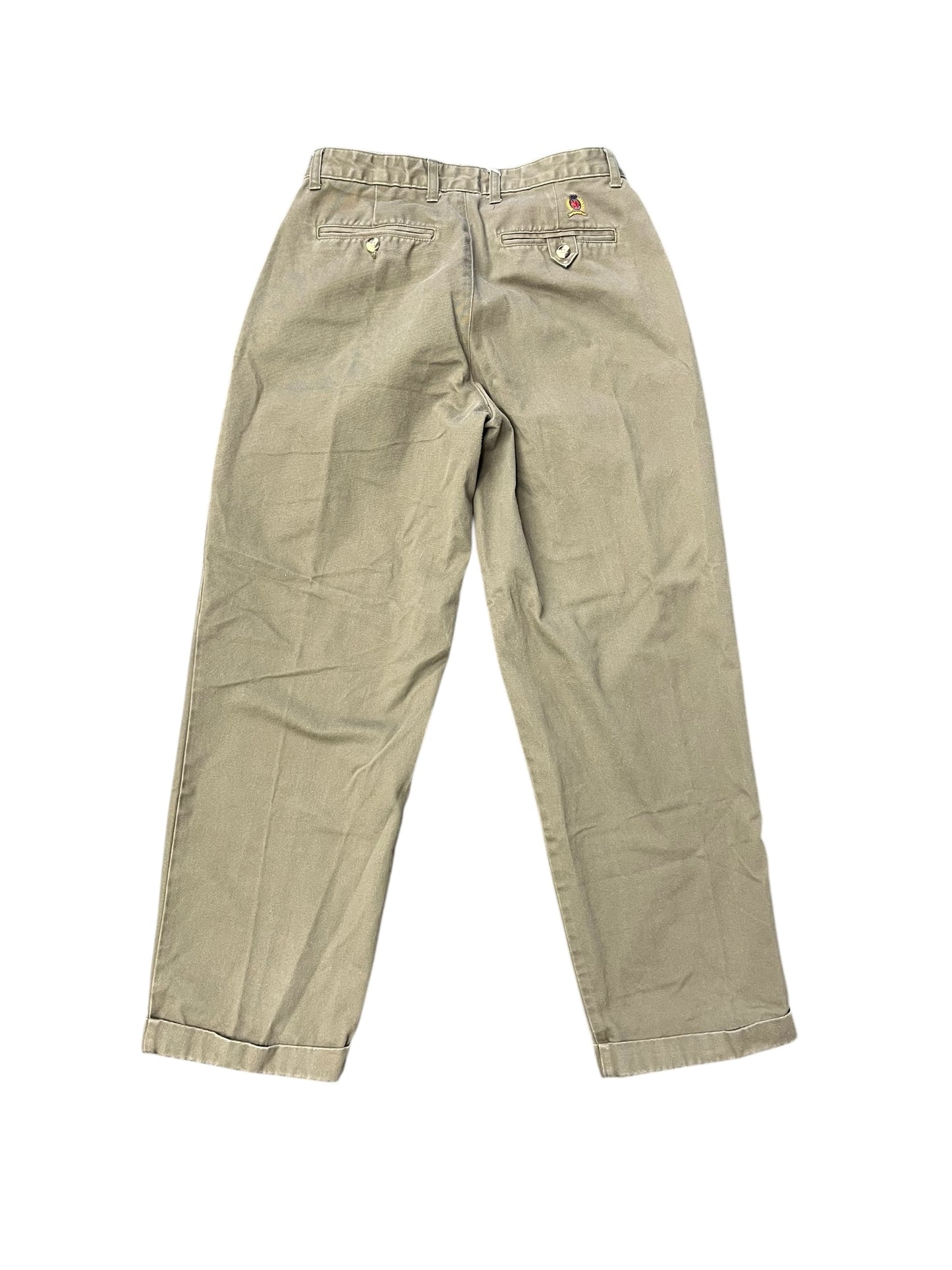 Tommy Hilfiger Olive Green Canvas Pants 30x30