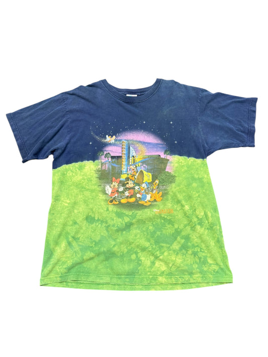 Vintage Disney Animation California Adventure Tie Dye Graphic Print Tee Size XL