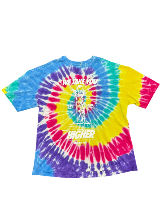Nike 'We Take You Higher' Tie Dye Tee Size L