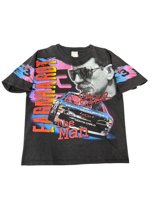 Vintage Dale Sr Purple AOP Tee Size L