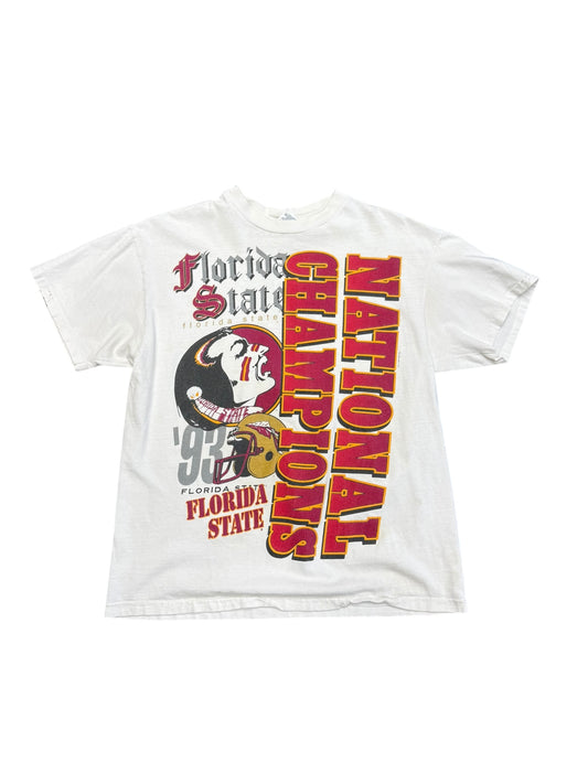 Vintage 1993 FSU Full Print Tee Size L