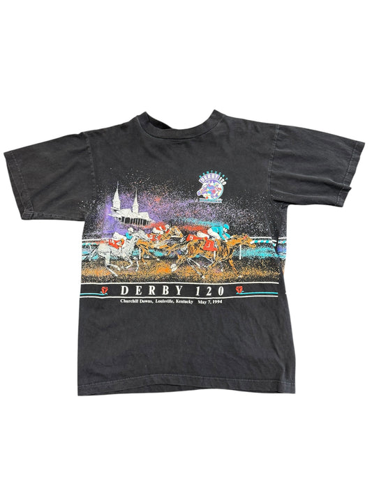 Vintage 120th Kentucky Derby Wrap Around Tee Size XL