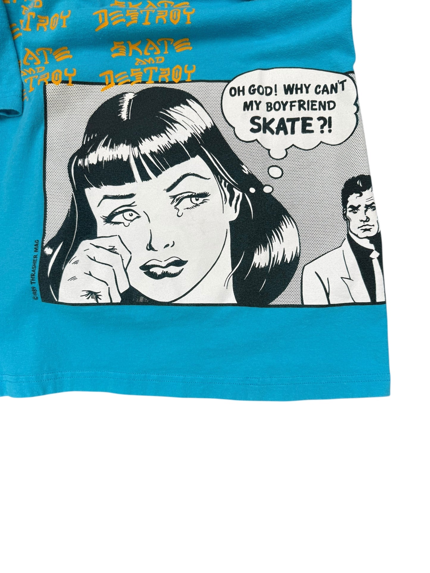 Supreme SS17 Boyfriend Blue Tee Size M