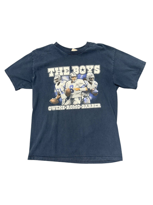 Y2K Dallas Cowboys 'Romo Owens Barber' Graphic Print Tee Size L